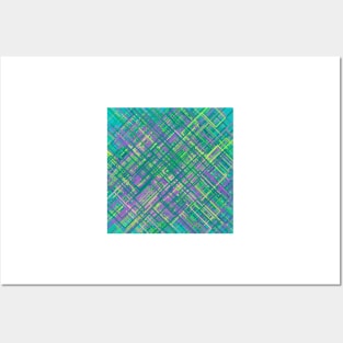 Abstract Diagonal Line Pattern Posters and Art